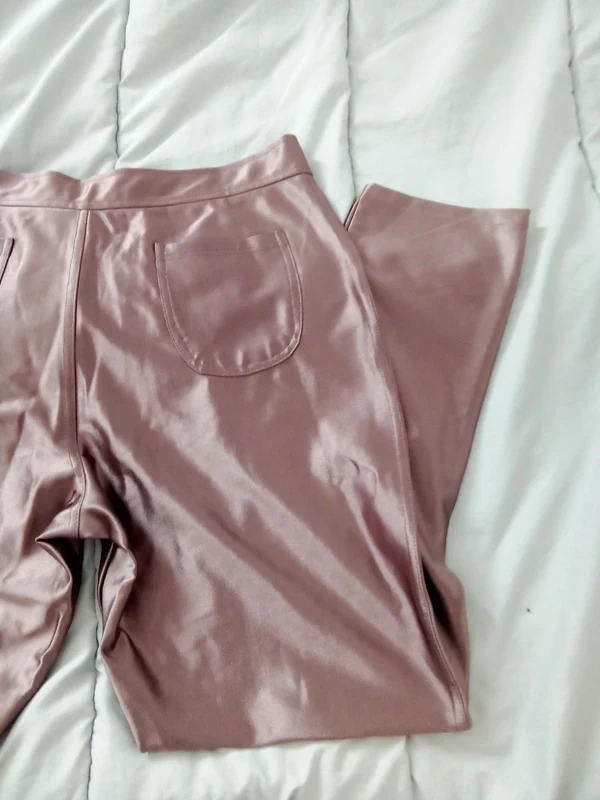 Calça legging stretch, bronze brilhante. – photo 5